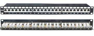 1U 24 PORT PATCH PANEL FTP