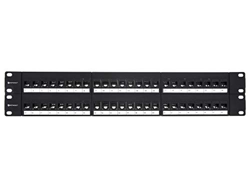 1U 48 PORT PATCH PANEL FTP