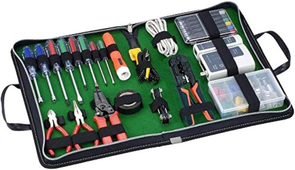 معدات صيانة شبكات - TOOL KIT 34 PIECE S-TEK